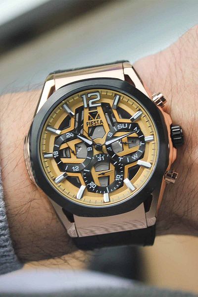 Fiesta Fs 600570   Automatic Men's Wrist Watch with Silicone Cord