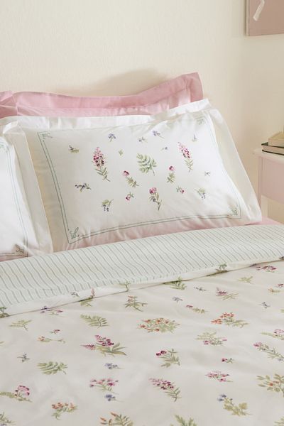 Karaca Home Set cuvertură dublă Le Mans 100% bumbac roz