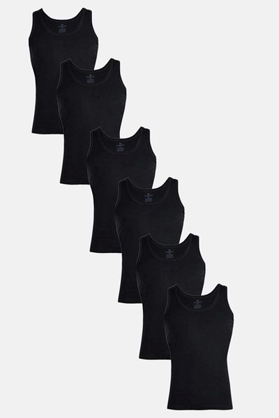 Ceylanoğlu Combed Cotton Men's Undershirt 6 Pack 001