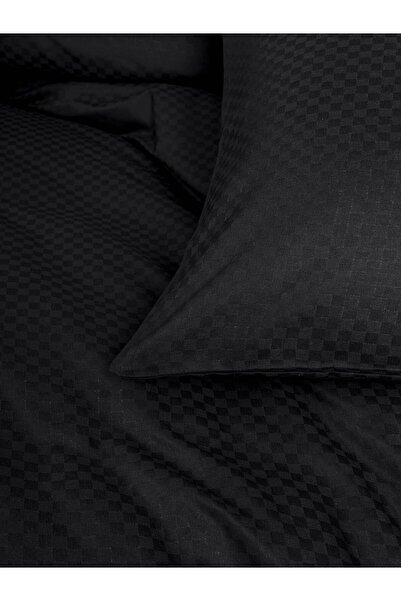 Cotton Box Black Plaid Ranforce - Double Duvet Cover Set