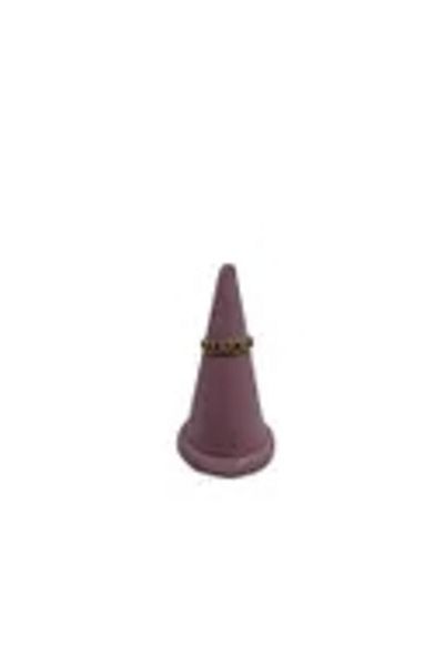 MeGass Dekor Domestic Production Suede Fabric Pink Color 7 cm Ring Display Accessory