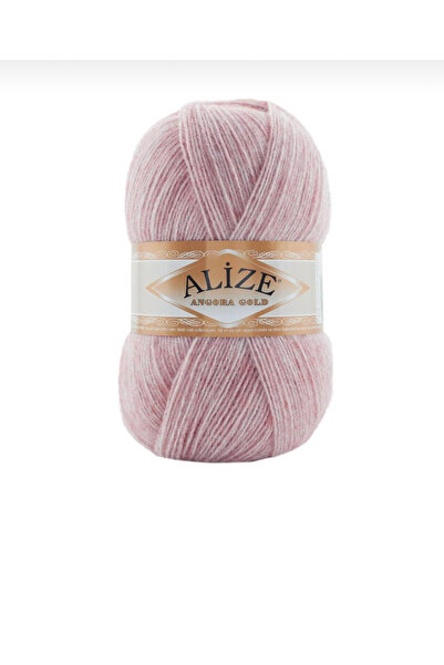 Alize أنجورا جولد 664 خيط حياكة وردي (عبوة من 5 قطع)