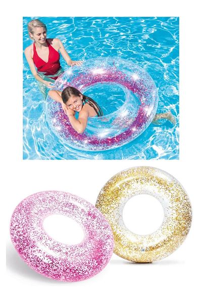 BYCEGU 14188 Boxed Sim Patterned Inflatable Sea Pool Ring 119 cm 9+ Age Product One Piece