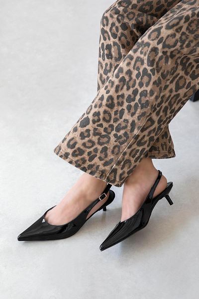 STRASWANS Cuesta Women's Heeled Patent Leather Shoes Black