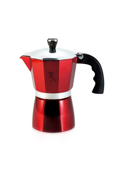Berlinger Haus Espresso pot 3 cups Burgundy Metallic Line