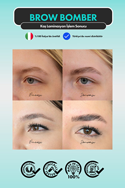 İnLei Brow Bomber Kaş Laminasyon & Lifting Deneme Mini Seti Şase Paket 3×1,2ml