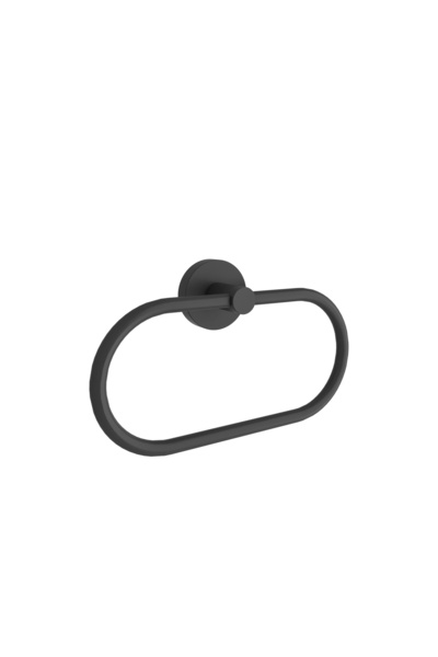 KALE Banyo D100 Halka Havluluk Mat Siyah