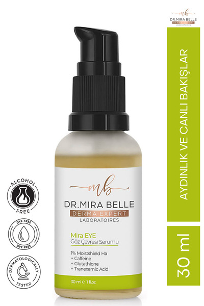 Dr. Mira Belle Derma Expert Eye Serum | Kafein+8 Farklı HA+Glutatyon+Traneksa...