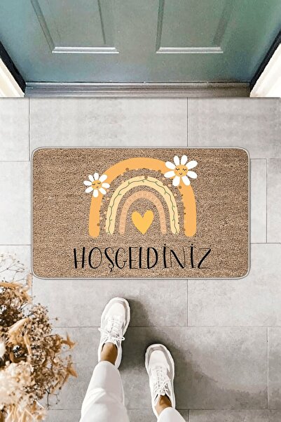 Genel Markalar Bej Kapı Önü Paspası KP23, şık ve kullanışlı ev dekoru.