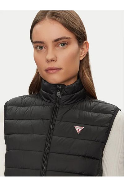 Guess Jeans Women's black sports vest whab2 Guess jeans