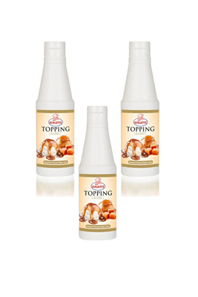 ovalette Karamelli Topping Dekor Sos 1 Kg x 3