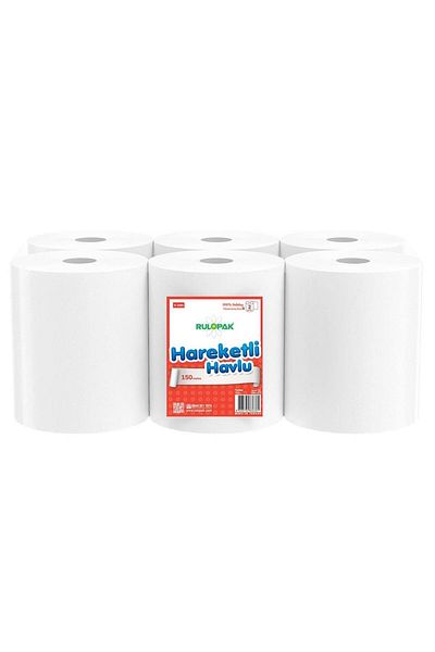 Rulopak Movable Towel 2 Layers 21 Cm 150 Meters Pack of 6