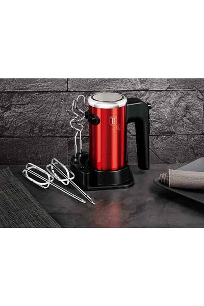 Berlinger Hand mixer with accessories 300 W Burgundy Metallic Line