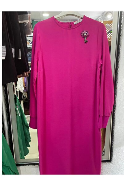Yaren Moda broşlu Elbise
