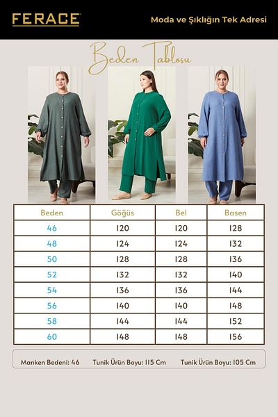 Ferace Lenjerie Plus Size Ayrobin Set 2 Piese - Femei