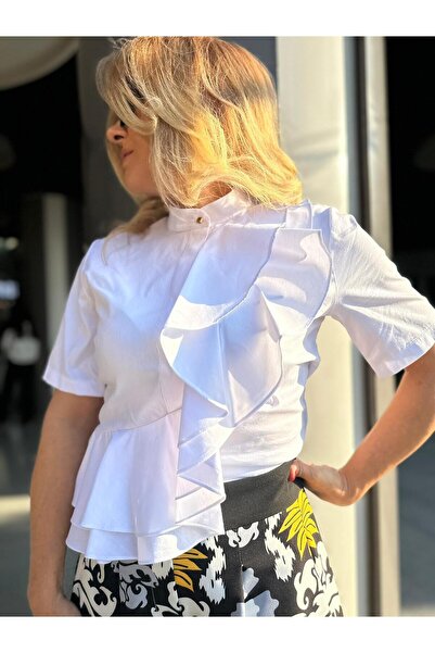 NO NAME İs23Y1054 Signature Farbala Shirt Licra Fabric