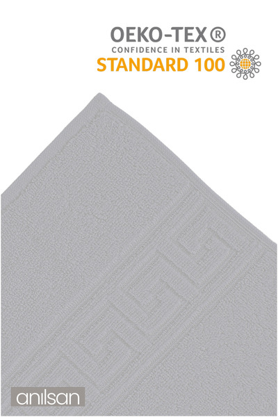 Anılsan Набір з 2 сірих грецьких рушників 100% бавовна - 1 рушник для рук 50x90 і 1 рушник для ванної 70x140