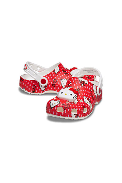 Crocs Hello Kitty Red Classic Clog K Kids Slippers 210576 -90H Colorful