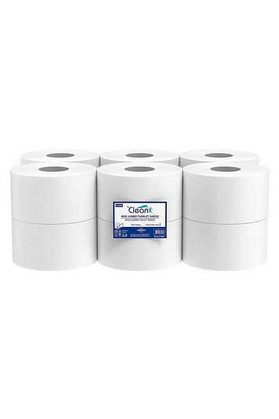 Rulopak By Clean Mini Jumbo Toilet Paper 2 Layers 12 Pack 3.5 Kg