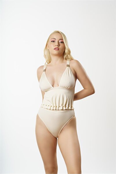 Louren NM2969 - Costum de baie cu decolteu în V