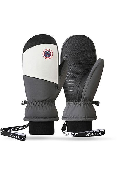 Choice GRAY Winter Skiing Gloves Touch Screen Warm Camping Outdoor Sports Non-slip Gloves Windproof Cycling