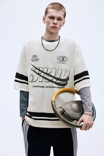 Pull & Bear Short sleeve varsity jumper