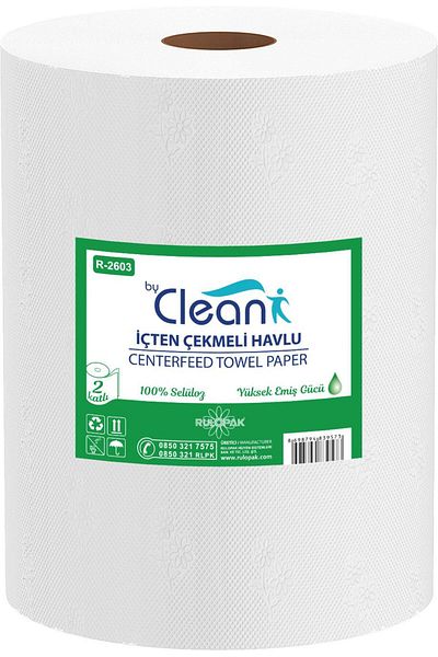 BY CELAN Rulopak By Clean Internal Draw Paper Towel 2 Layers 58m 6 Pack 3.5 Kg