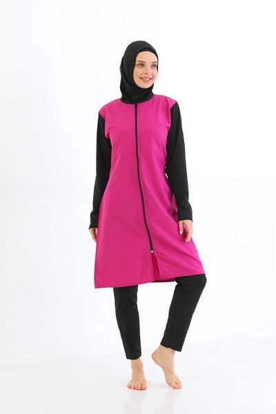 Form Angel Μαγιό Hijab με φερμουάρ 1500-8-2