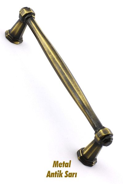 Badem10 128 mm din lapte antic, galben antic, mobilier din metal, sertar de bucătărie, dulap, dulap, mâner, mâner