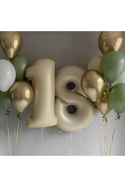 MERİ PARTİ 18 ΗΜΕΡΕΣ ΓΕΝΝΗΤΙΚΟ 18 ΑΡΙΘΜΟΣ ΦΟΙΛΟ ΜΠΑΛΟΝΙ ΣΧΕΔΙΟ ΜΠΕΖ ΧΡΩΜΑ ΜΠΑΛΟΝΙ ΑΡΙΘΜΟΣ 12 ΤΕΜΑΧΙΑ ΜΠΑΛΟΝΙ LETAKS