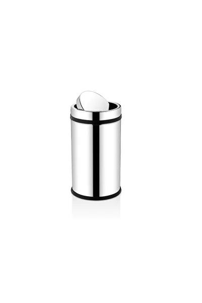 Rulopak Stainless Rotating Lid Trash Can 16 Liters