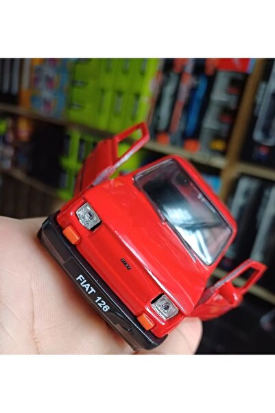 OYUNCAKSAHİLİ Fiat 126 Nostalji Diecast Metal Araba Kapıları Açılır Koleksıyo...