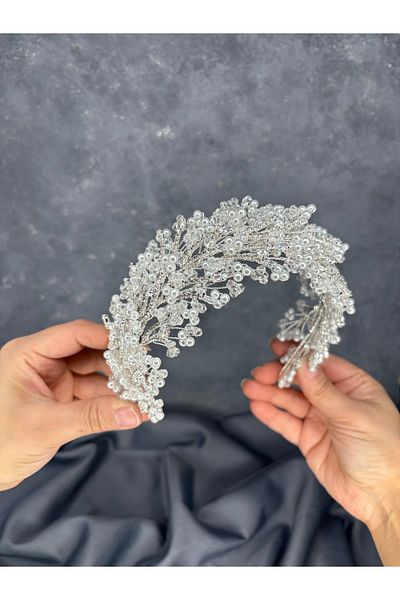Hayalperest boncuk Aura Special Design Zircon Crown and Turban Crown