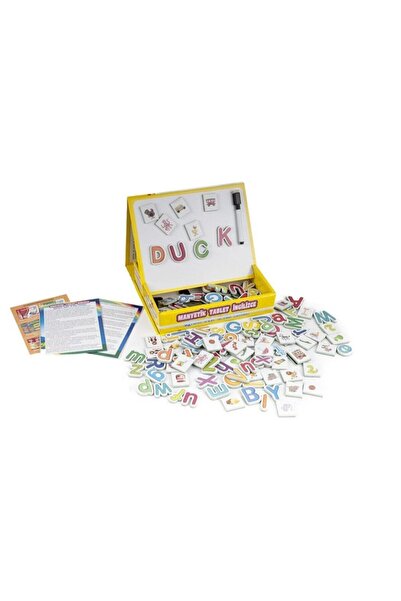 Diytoy مجموعة تعليمية للكمبيوتر اللوحي المغناطيسي باللغة الإنجليزية ولوحة الكتابة 79 قطعة T01001147 8418 1147