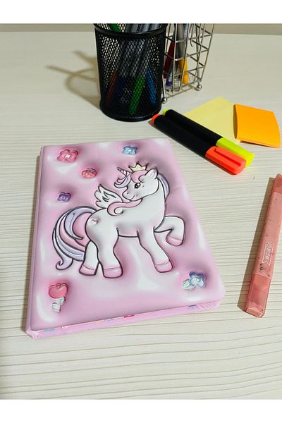My Easy Shop Squishy Unicorn Soft Embossed Notebook