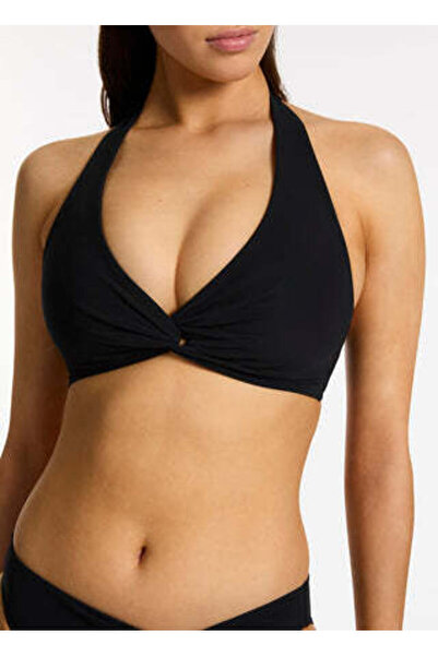 DEEP BEACH Triangle Twist Top Bikini Top