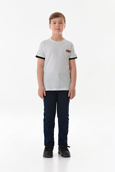 Fulla Moda 100% Cotton Crested Boy's T-Shirt
