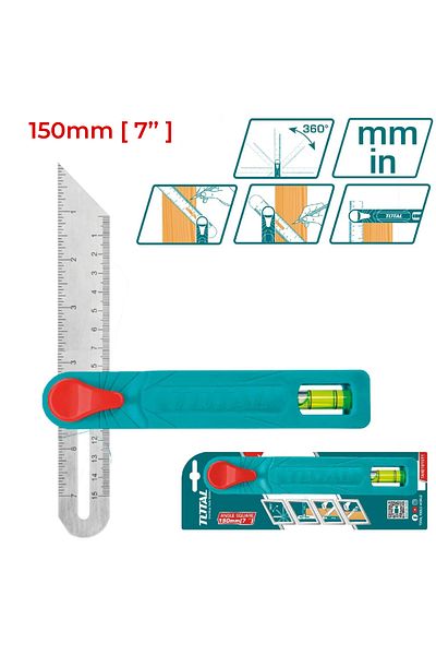 TOTAL Total Tahs181511 180mm Movable Carpenter Angle