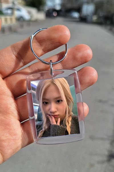 SARANG Breloc cu cadru transparent - Rose Blackpink