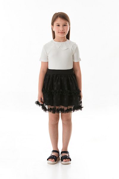 Fulla Moda Polka Dot April 23 Girl's Tuu Skirt