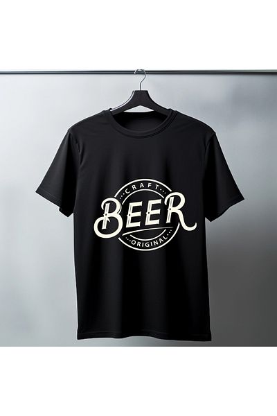 MODA Ανδρικό μπλουζάκι με στάμπα 100% βαμβάκι BEER Ποιότητα εκτύπωσης Yerlispecial Production