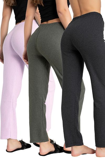 DONEX Women's Corded Relaxed 3-Piece Pants & Sweatpants, Women's Clothing,Casual Comfortable Clothing