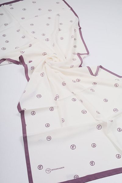 Modakaşmir Fashion Cashmere Purple Series Medina Silk Shawl - Μοτίβο-01 - Χρώμα-08