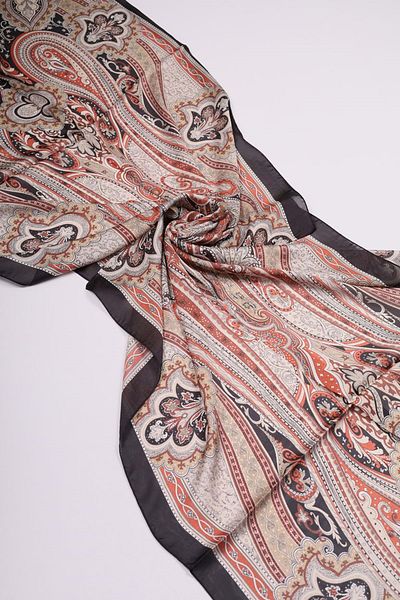 Levidor Patterned Indian Silk Shawl - Pattern-06 - Color-03