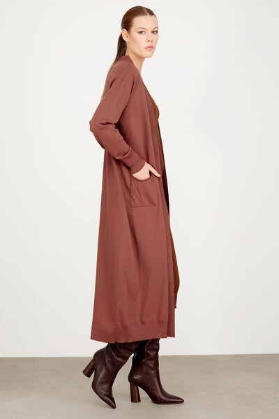 Tığ Triko SOSİS CEPLİ BASIC RAYON HIRKA TABA