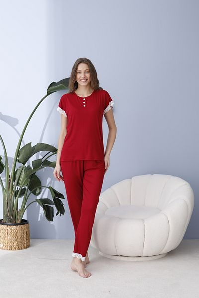 BEYAZTOPTAN Stylish & Quality Dublin Lace Women's Pajama Set