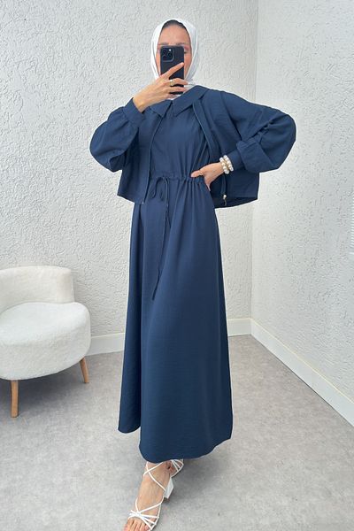 Salih Çelebi Bolero Dress Suit 2240 - Indigo