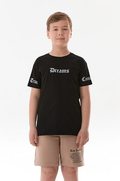 Fulla Moda Μπλουζάκι για αγόρι με στάμπα 100% Cotton Dreams