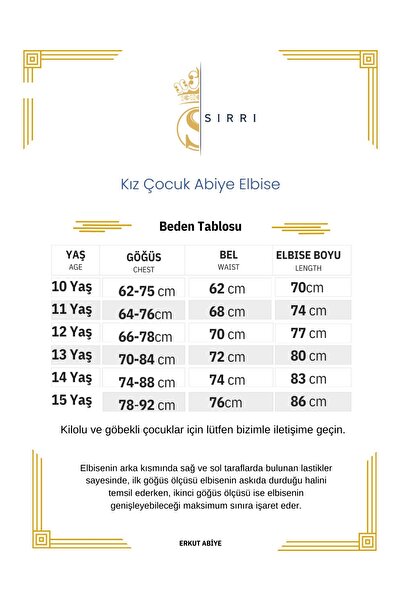SIRRI Kız Çocuk Özel Gün ve Mezuniyet Elbisesi – Kuyruklu Tül Detaylı - Pudra ve Bebe Mavisi (10-15 Yaş)