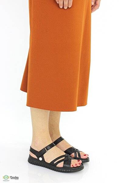 Mammamia Γυναικεία Σανδάλια από Γνήσιο Δέρμα Ορθοπεδικά με Επίπεδη Σόλα Ελαφρ...